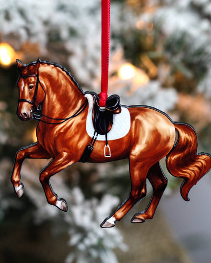 Ornament Pirouette Dressage Chestnut