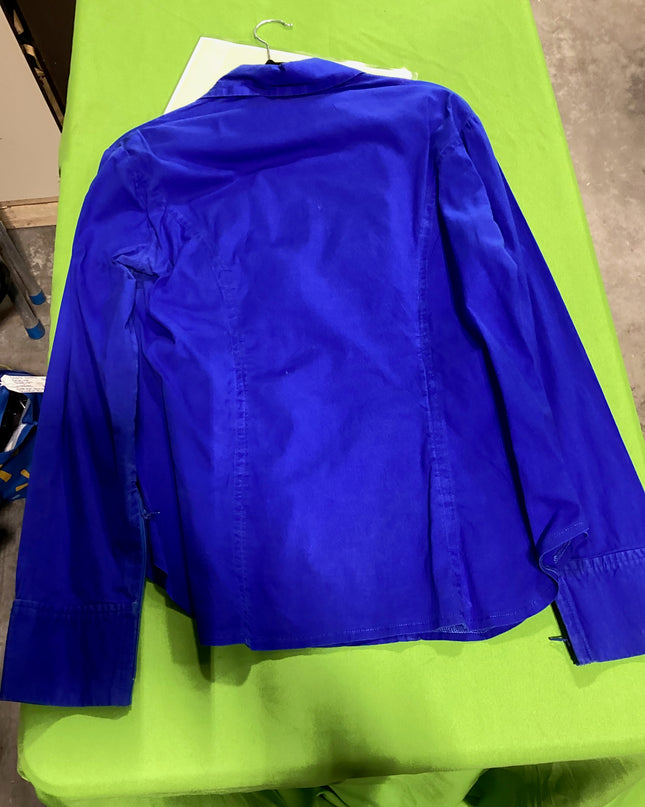 Western Zip Shirt Blue