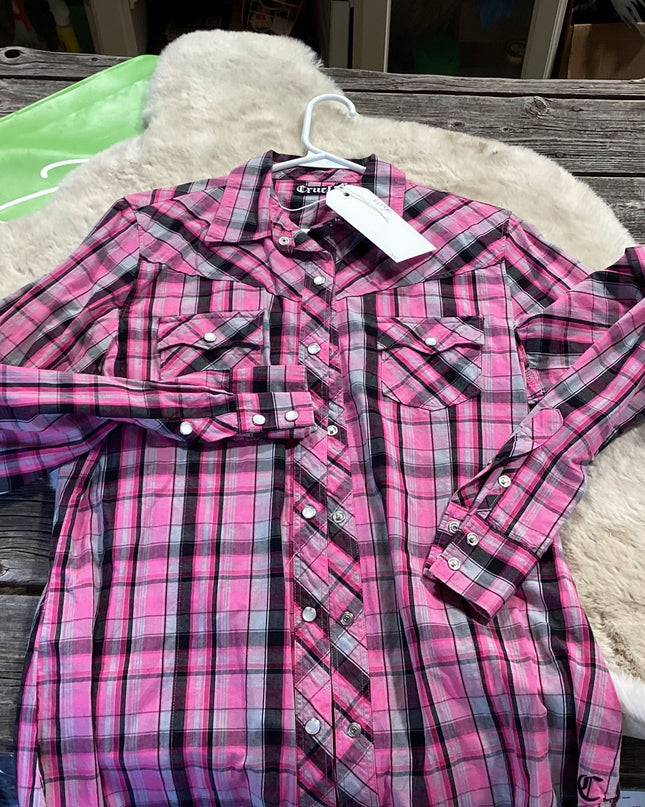 Western Shirt Cruel Girl Pink Large