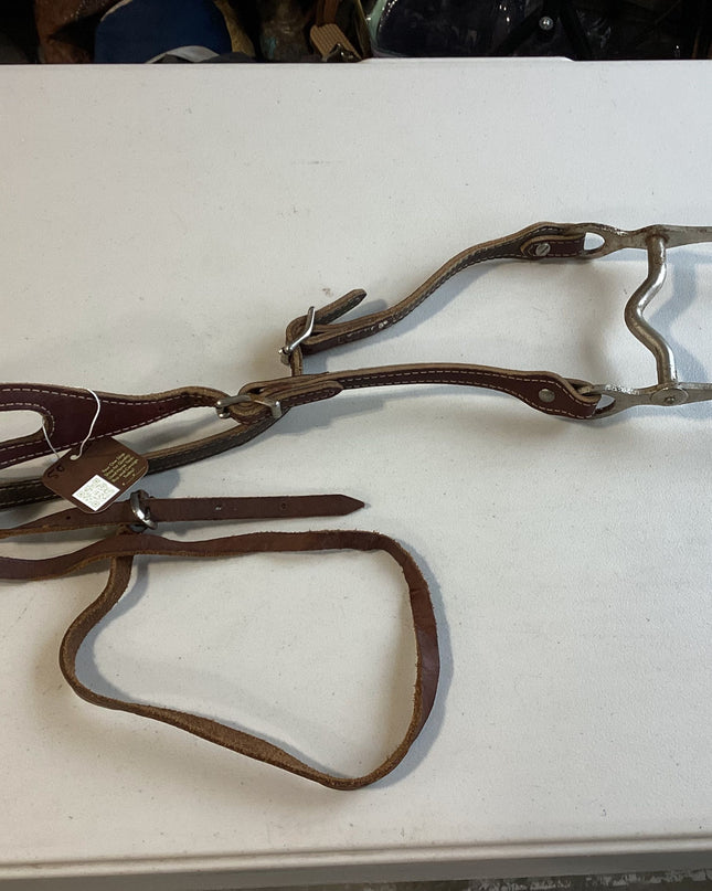 Western Headstall 1 ear Bit 4.75" & Reins