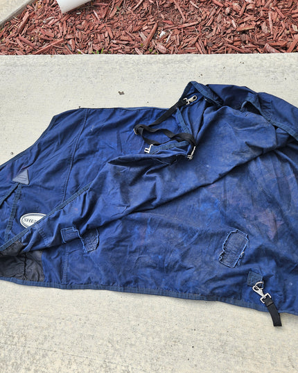 Stable Sheet Shedrow Blue 76"