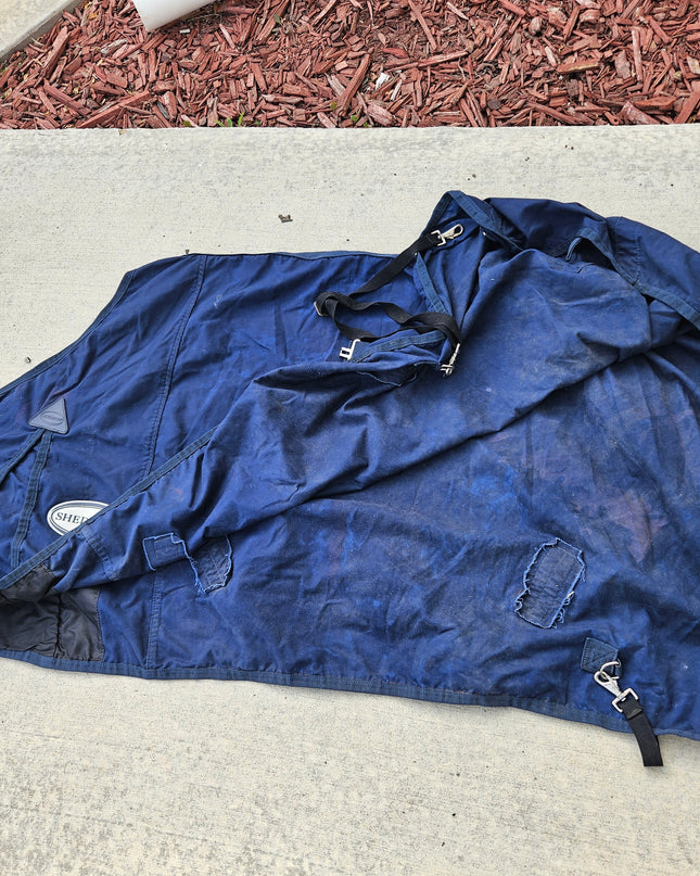 Stable Sheet Shedrow Blue 76"