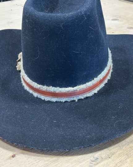 Cowboy Hat Black/Brown Hatband Lanning 7 1/2