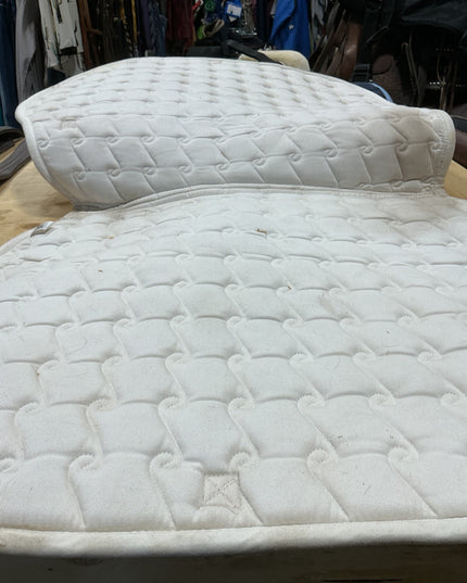 English Pad Full White w/ Purple Trim
