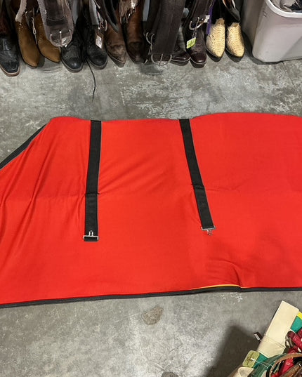 Stable Sheet Red 74" Lined