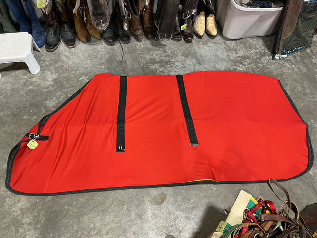 Stable Sheet Red 74" Lined