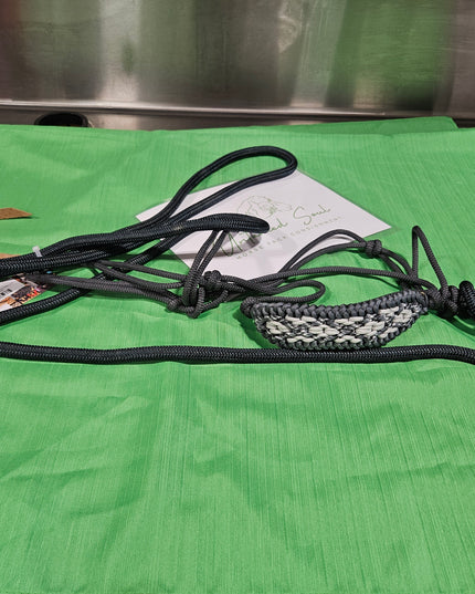 Halter Rope Grey with Yach Rope Lead
