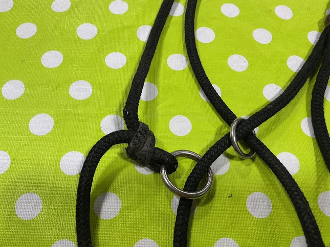 Halter Side Pull  Black Nylon