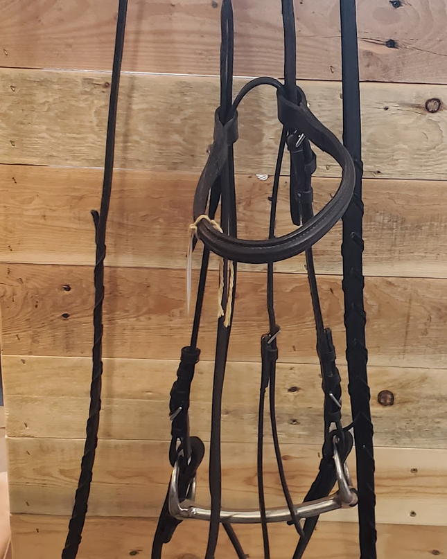 English Bridle Chetak Bit 5" & Reins Brown