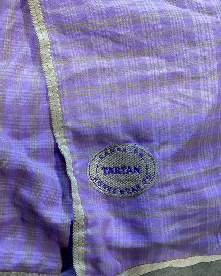 Stable Sheet Purple Plaid 78"