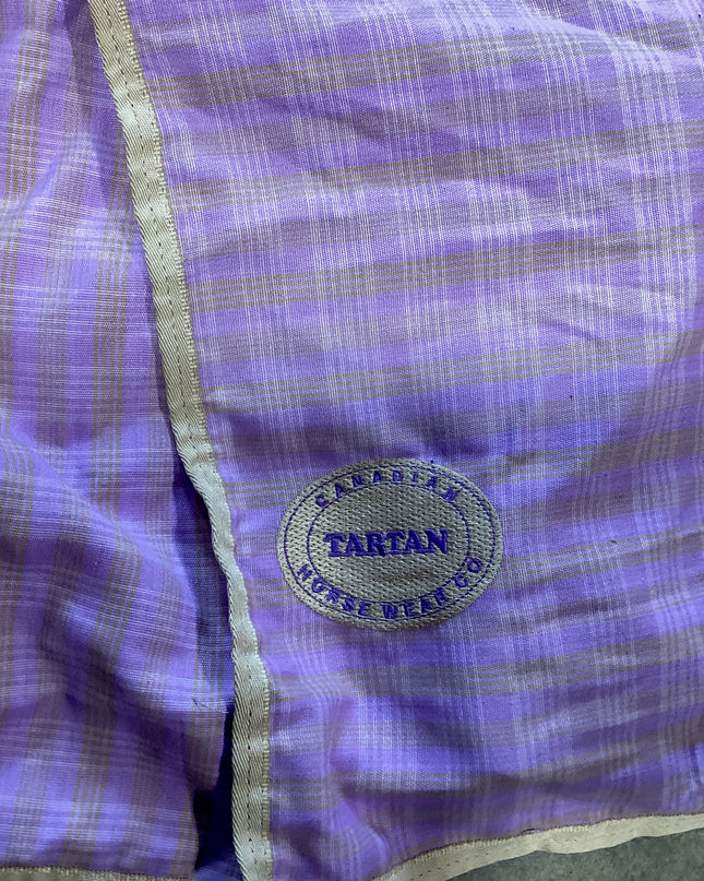 Stable Sheet Purple Plaid 78"