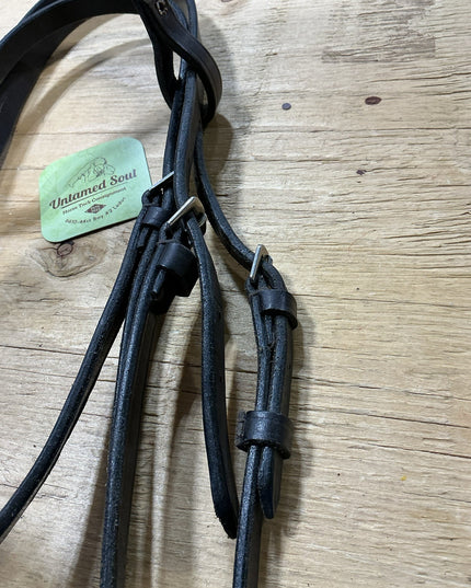 English Headstall Leather Black