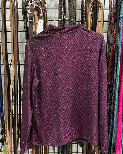 Shirt Onyx Purple Sparkle Size PL