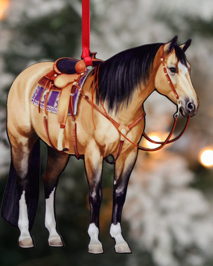 Ornament Buckskin Quarter Horse