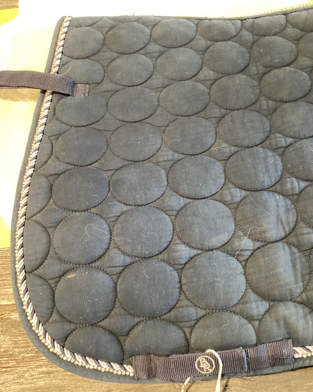 English Saddle Pad Dressage Cob Black BR