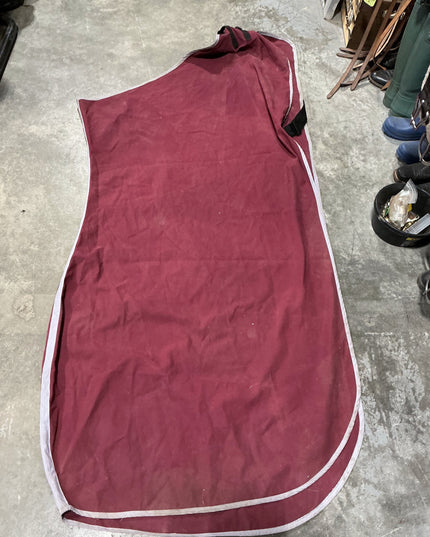 Stable Sheet 72" Burgundy holes see photo