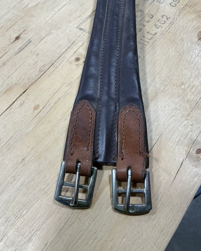 English Girth Leather 50" Elastic Ends