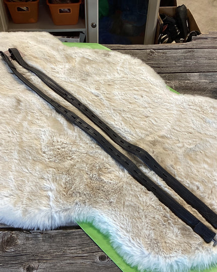 English Stirrup Leathers Black