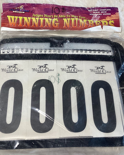 Saddle Blanket Numbers
