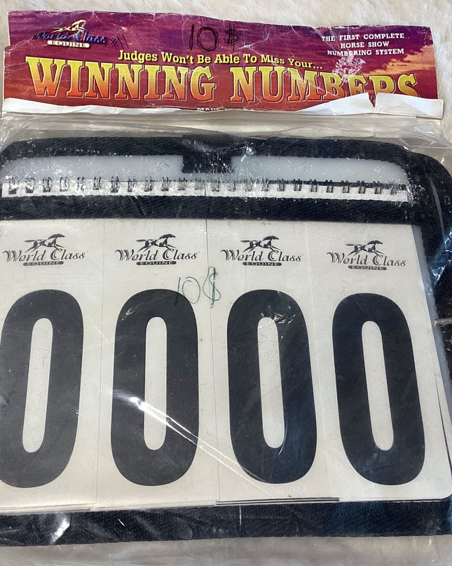 Saddle Blanket Numbers