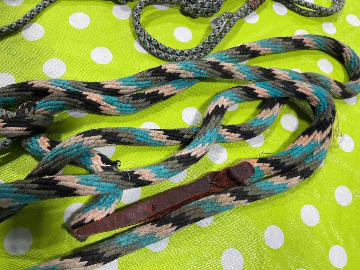 Halter – Rope with Lead, Blue/Black | Used