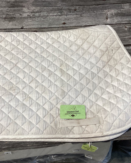 English Saddle Pad White