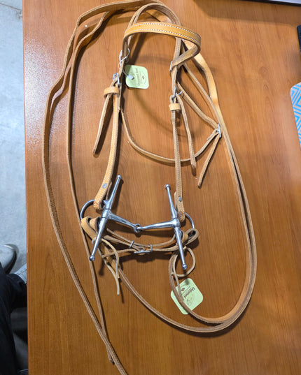 Western Headstall  Bit & Reins Light Tan