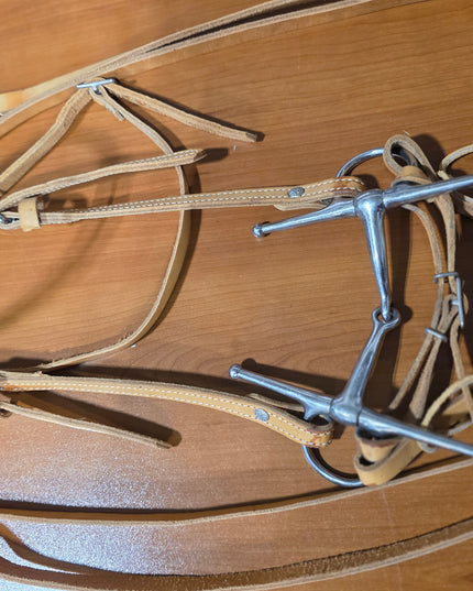 Western Headstall  Bit & Reins Light Tan