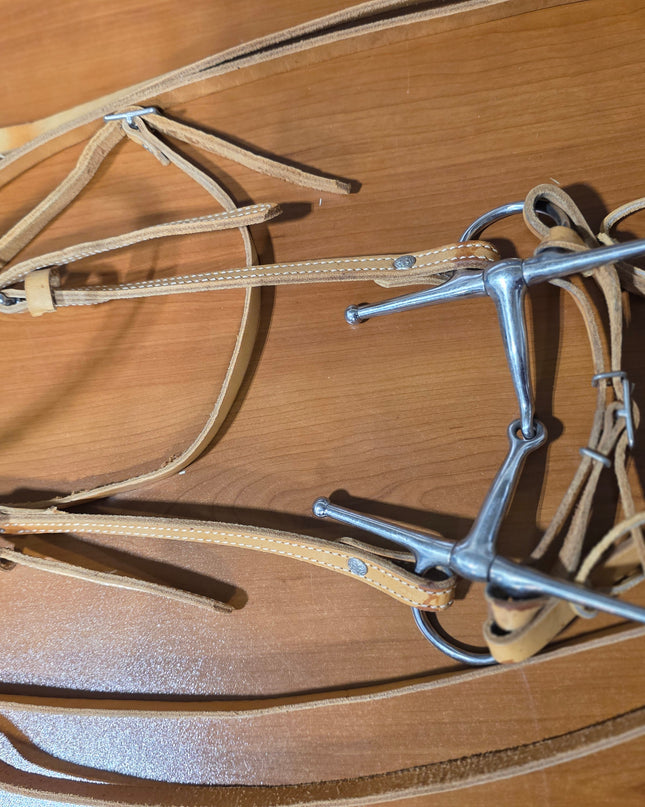 Western Headstall  Bit & Reins Light Tan