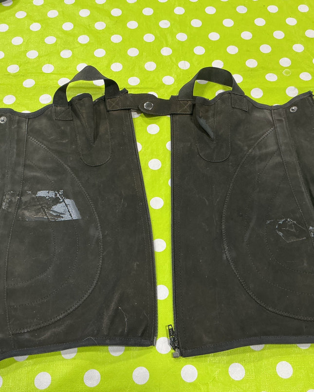 English 1/2 Chaps  Black Small