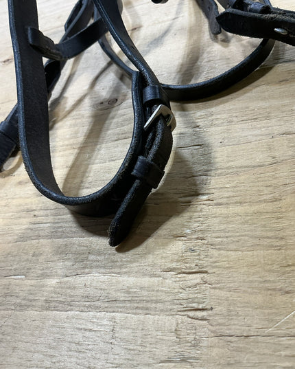 English Headstall Leather Black