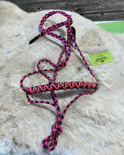 Halter Rope  Bling Pink/Grey