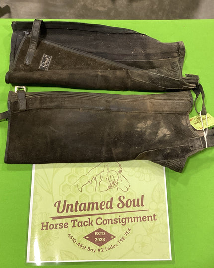 English 1/2 Chaps Black M