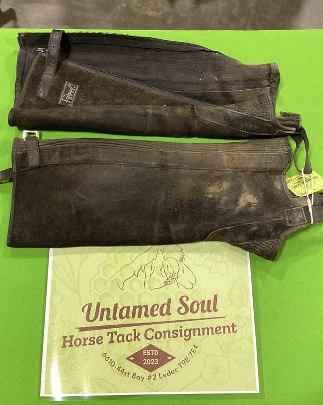 English 1/2 Chaps Black M
