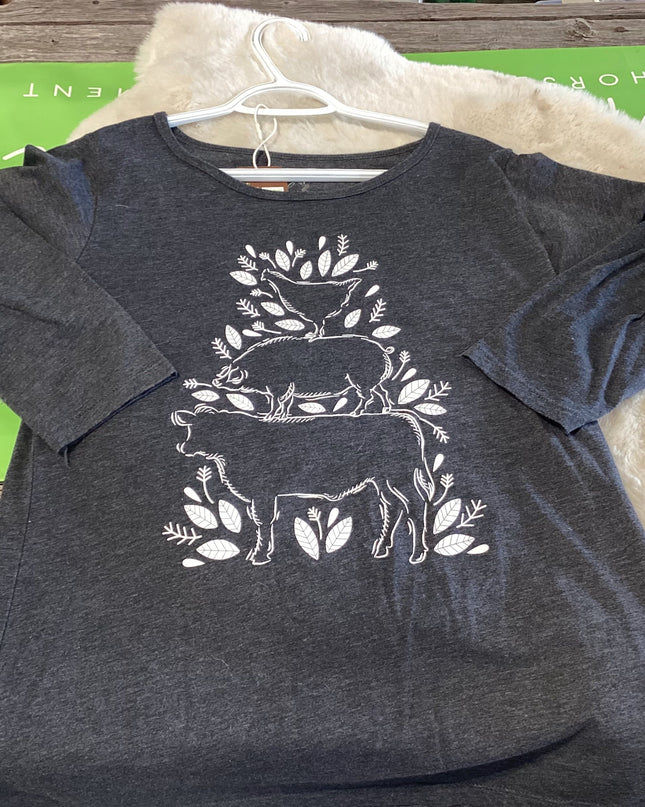 T shirt John Deer XL Grey
