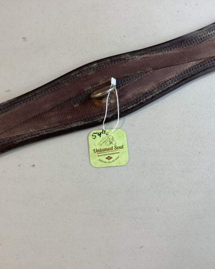 English Girth Elastic both end Brown 54"