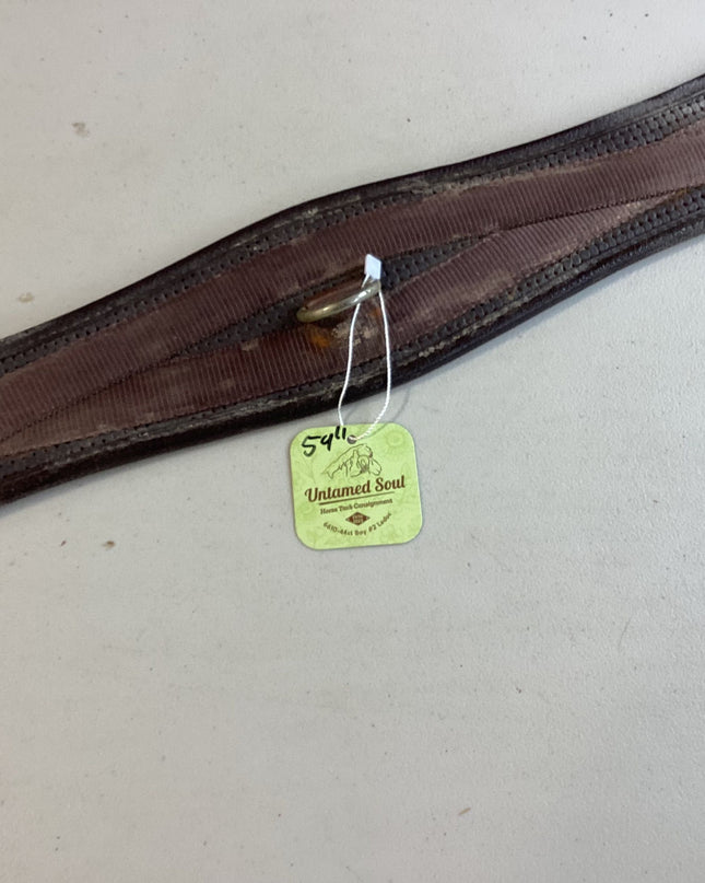 English Girth Elastic both end Brown 54"