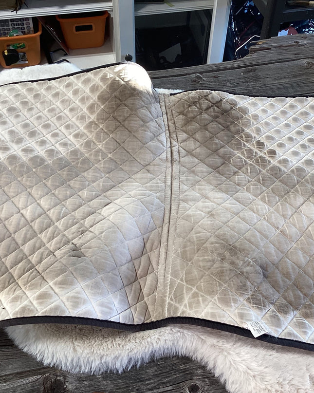 English Saddle Pad White Full