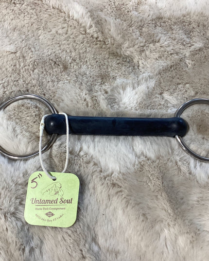 Bit 5" Happy Mouth Loose Ring with mullen mouth