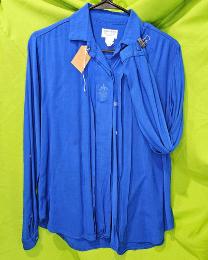 Western Shirt Hobby Horse Show Shirt Blue