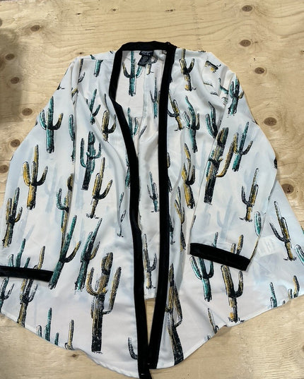 Ladies Top Wrangler Retro Size M Cactus