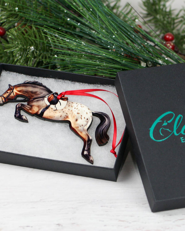 Ornament Jumping -Bay Appaloosa