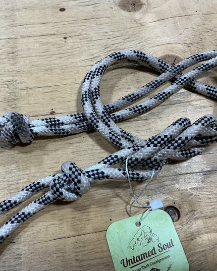 Halter Rope BLK/White Zebra