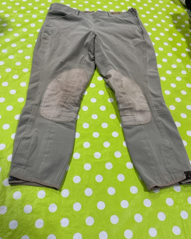 Breeches Elation Size 28 Brown Light Stains/Small seam tear