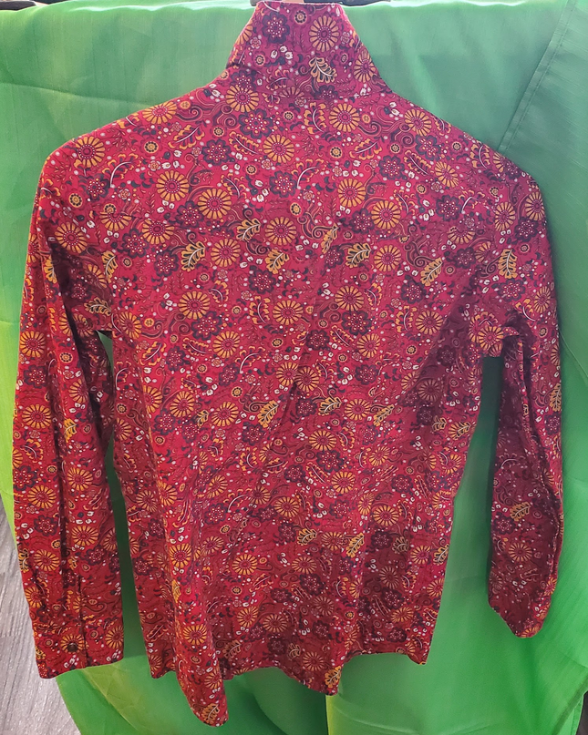 Western Shirt Cruel Girl Red with Flower XL/12