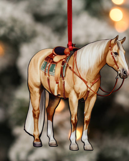 Ornament Palomino  Quarter Horse Decor
