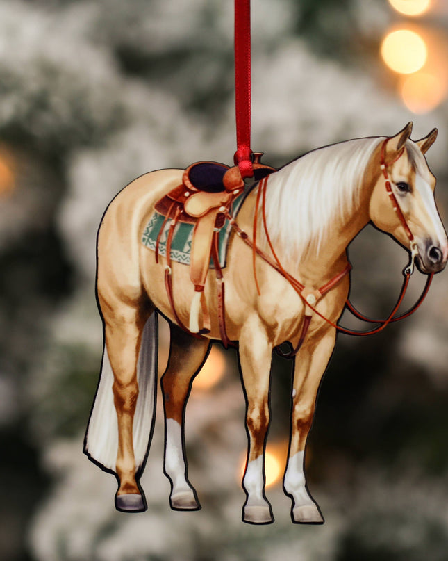 Ornament Palomino  Quarter Horse Decor