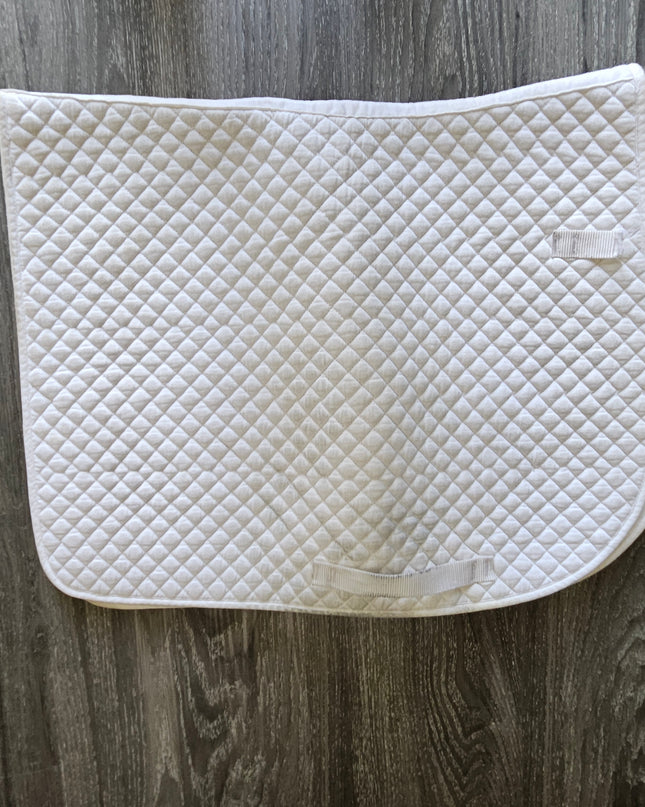 English Saddle Pad Full White
