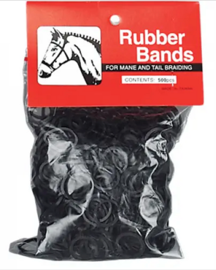 Braiding elastics - 1/2" Black