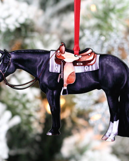 Ornament Black Quarter Horse